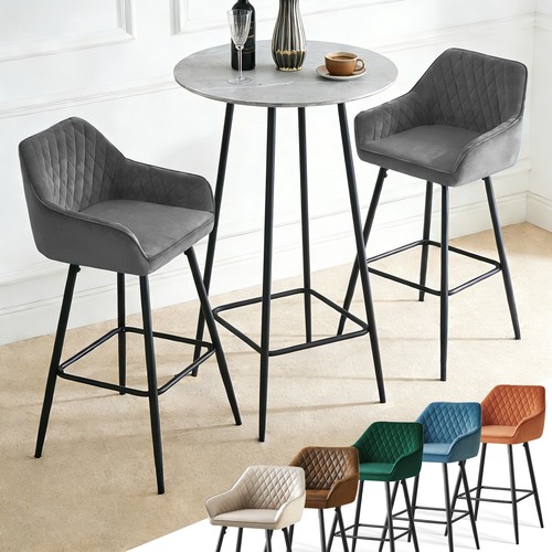 Bar stools velvet metal - 1/2x,