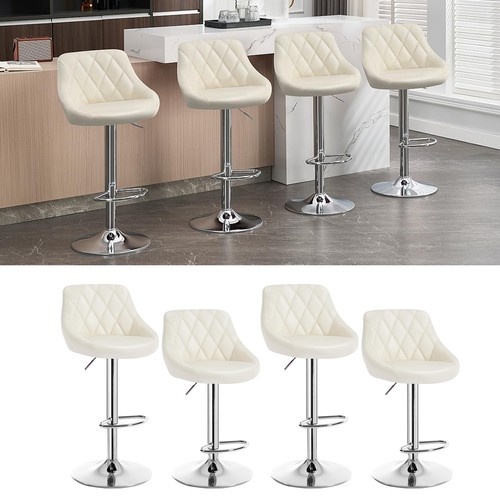 Woltu modern bar stools cream - modern,