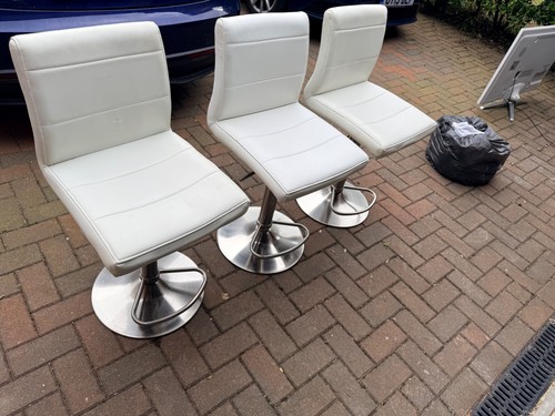 Set white faux leather - white, faux-leather