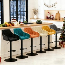 2X Swivel Bar stools Velvet