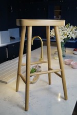 Solid Oak Kitchen Stool with