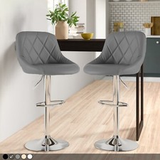 Neo Bar Stools 2X Faux Leather