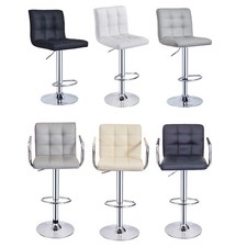 1/2pcs Faux Leather Bar Stools